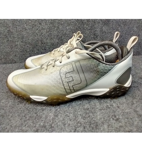 FootJoy Freestyle Mens Golf Shoes White Grey Spiked 57345 Size 8.5 M main image 6
